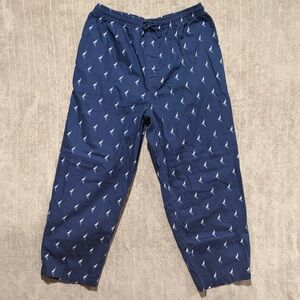 Nautica Men's Sleepwear Lounge Pajama Pants - Navy with Sailboat Print - Size L